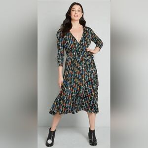 Modcloth - 2X - This is My Moment - Faux Wrap Dress